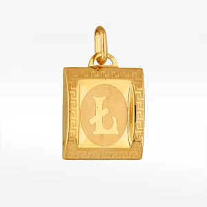 Zawieszka ze złota literka Ł Filipowicz