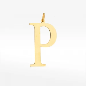 Zawieszka ze złota literka P