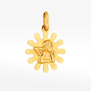 Zawieszka ze złota medalik z aniołkiem Filipowicz