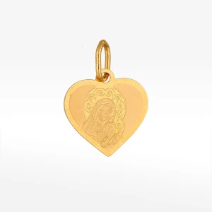 Zawieszka ze złota medalik z matką boską Filipowicz