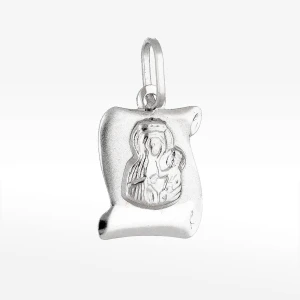 Zawieszka ze złota medalik z matką boską Filipowicz