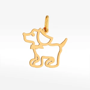 Zawieszka ze złota piesek Filipowicz