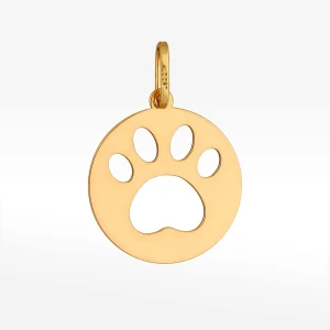 Zawieszka ze złota psia łapka Filipowicz