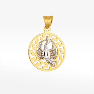 Zawieszka ze złota rak z wzorem greckim Filipowicz