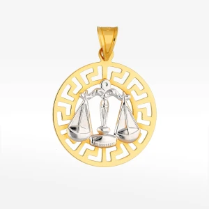 Zawieszka ze złota waga z wzorem greckim Filipowicz