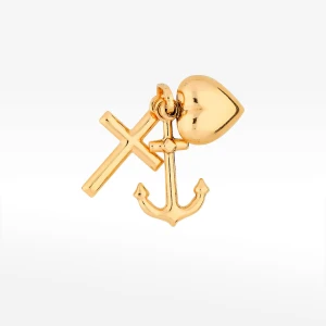 Zawieszka ze złota wiara nadzieja miłość Filipowicz