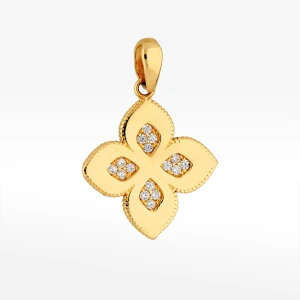 Zawieszka ze złota z białymi cyrkoniami Filipowicz