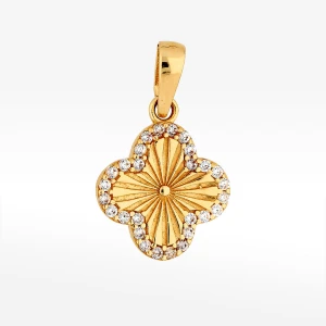 Zawieszka ze złota z białymi cyrkoniami Filipowicz