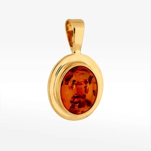 Zawieszka ze złota z bursztynem Filipowicz
