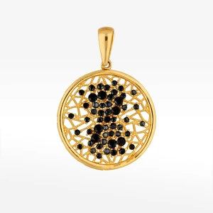 Zawieszka ze złota z czarnymi cyrkoniami Filipowicz