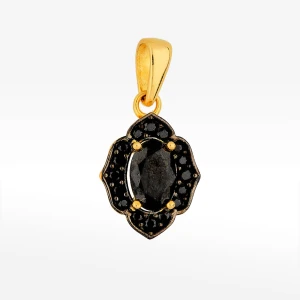Zawieszka ze złota z czarnymi cyrkoniami Filipowicz