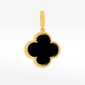 Zawieszka ze złota z onyksem 17.5mm Filipowicz
