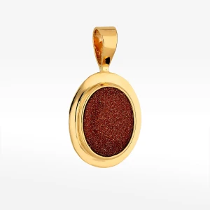 Zawieszka ze złota z piaskiem pustyni Filipowicz