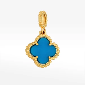 Zawieszka ze złota z turkusem 10.5mm Filipowicz