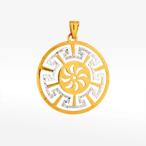 Zawieszka ze złota z wzorem greckim Filipowicz