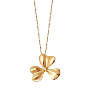 Zawieszka złota z cyrkonią - kwiat - Femini Femini - Biżuteria YES