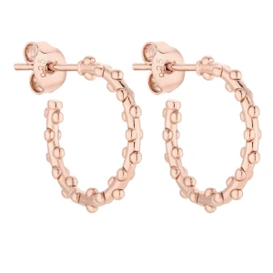 Zdobione kolczyki z różowego złota SOTHO