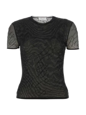 Zdobione T-Shirt z elastycznym materiałem Blumarine