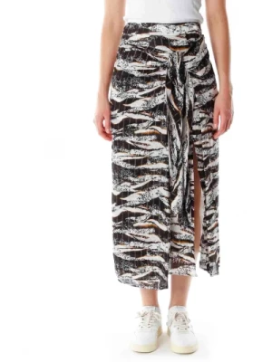 Zebra Print Wrap Style Skirt Lala Berlin