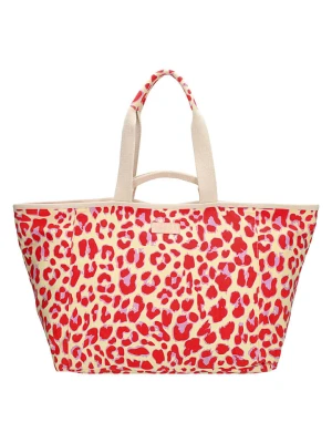 ZEBRA Torba plażowa w kolorze beżowo-czerwonym - 68 x 35 x 22 cm rozmiar: onesize