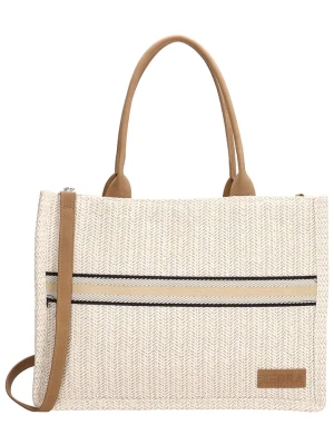 ZEBRA Torebka "Natural" w kolorze beżowym - 38 x 28 x 12 cm rozmiar: onesize