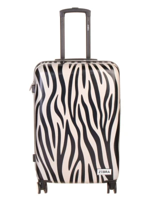 ZEBRA Walizka "Zebra" w kolorze czarno-kremowym - 40 x 66 x 25 cm rozmiar: onesize