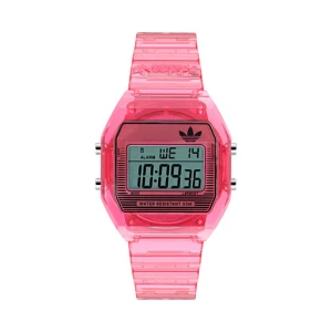 Zegarek adidas AO Street Digital Two Crystal AOST25540 Różowy