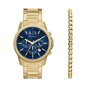 Zegarek Armani Exchange Banks AX7151SET Złoty