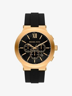 Zegarek Billie z dużą kopertą w złotym kolorze z silikonowym paskiem Michael Kors