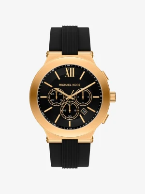Zegarek Billie z dużą kopertą w złotym kolorze z silikonowym paskiem Michael Kors