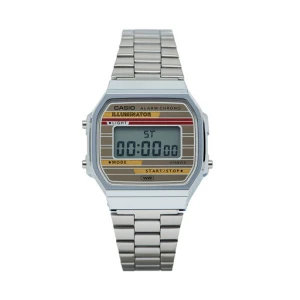 Zegarek Casio Vintage A168WEHA-9AEF Srebrny