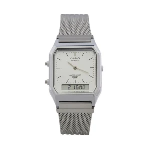 Zegarek Casio Vintage AQ-230EM-7AEF Srebrny