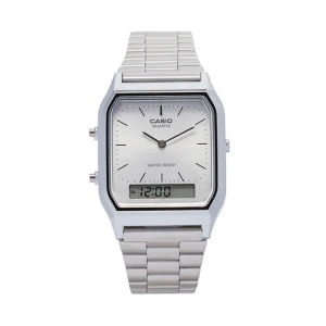 Zegarek Casio Vintage Maxi AQ-230A-7AMQYES Srebrny