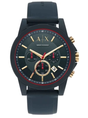 Zegarek chronograficzny Armani Exchange granatowy