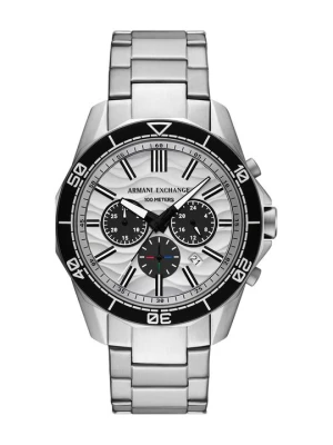 Zegarek chronograficzny Armani Exchange srebrny