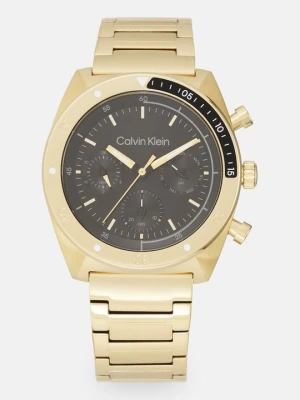 Zegarek chronograficzny Calvin Klein złoty