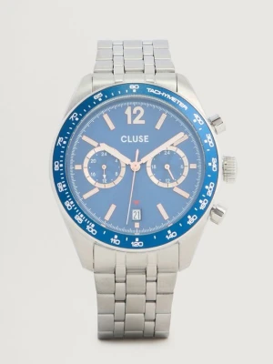 Zegarek chronograficzny Cluse srebrny