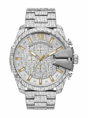 Zegarek chronograficzny Diesel srebrny