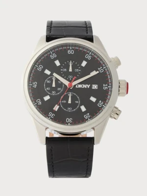 Zegarek chronograficzny DKNY srebrny