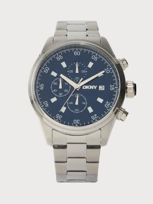 Zegarek chronograficzny DKNY srebrny