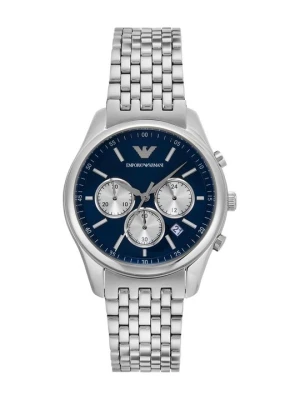 Zegarek chronograficzny Emporio Armani srebrny