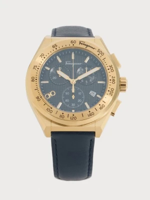 Zegarek chronograficzny FERRAGAMO niebieski