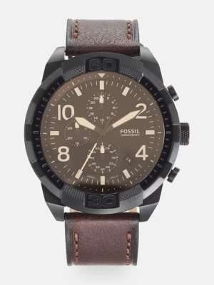 Zegarek chronograficzny Fossil brązowy