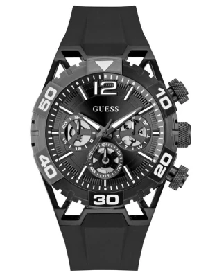 Zegarek chronograficzny Guess czarny