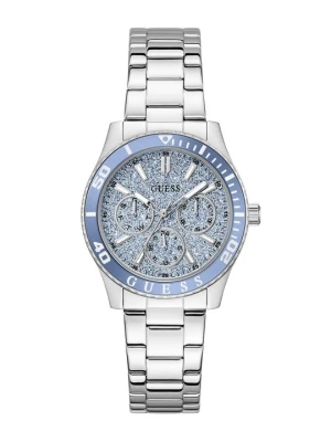 Zegarek chronograficzny Guess srebrny