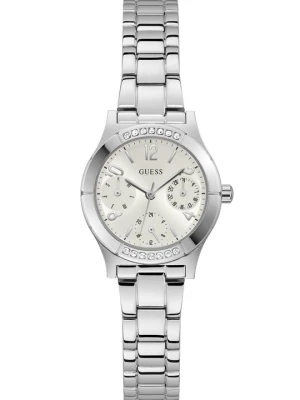 Zegarek chronograficzny Guess srebrny