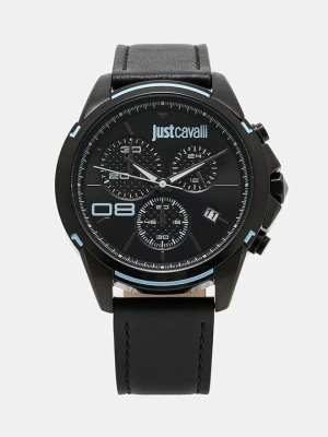 Zegarek chronograficzny Just Cavalli antracytowy melanż