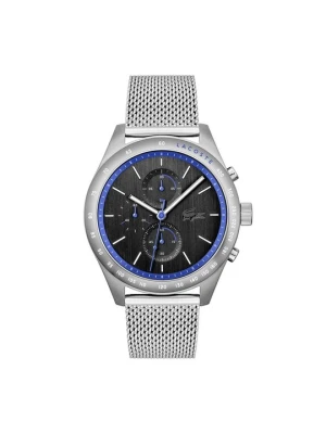 Zegarek chronograficzny Lacoste srebrny