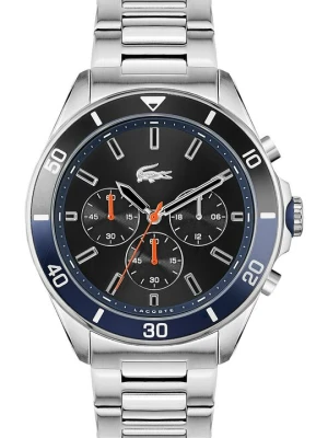 Zegarek chronograficzny Lacoste srebrny