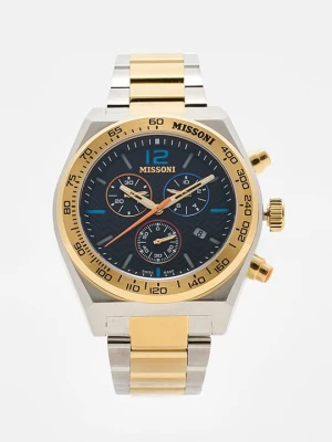 Zegarek chronograficzny Missoni złoty